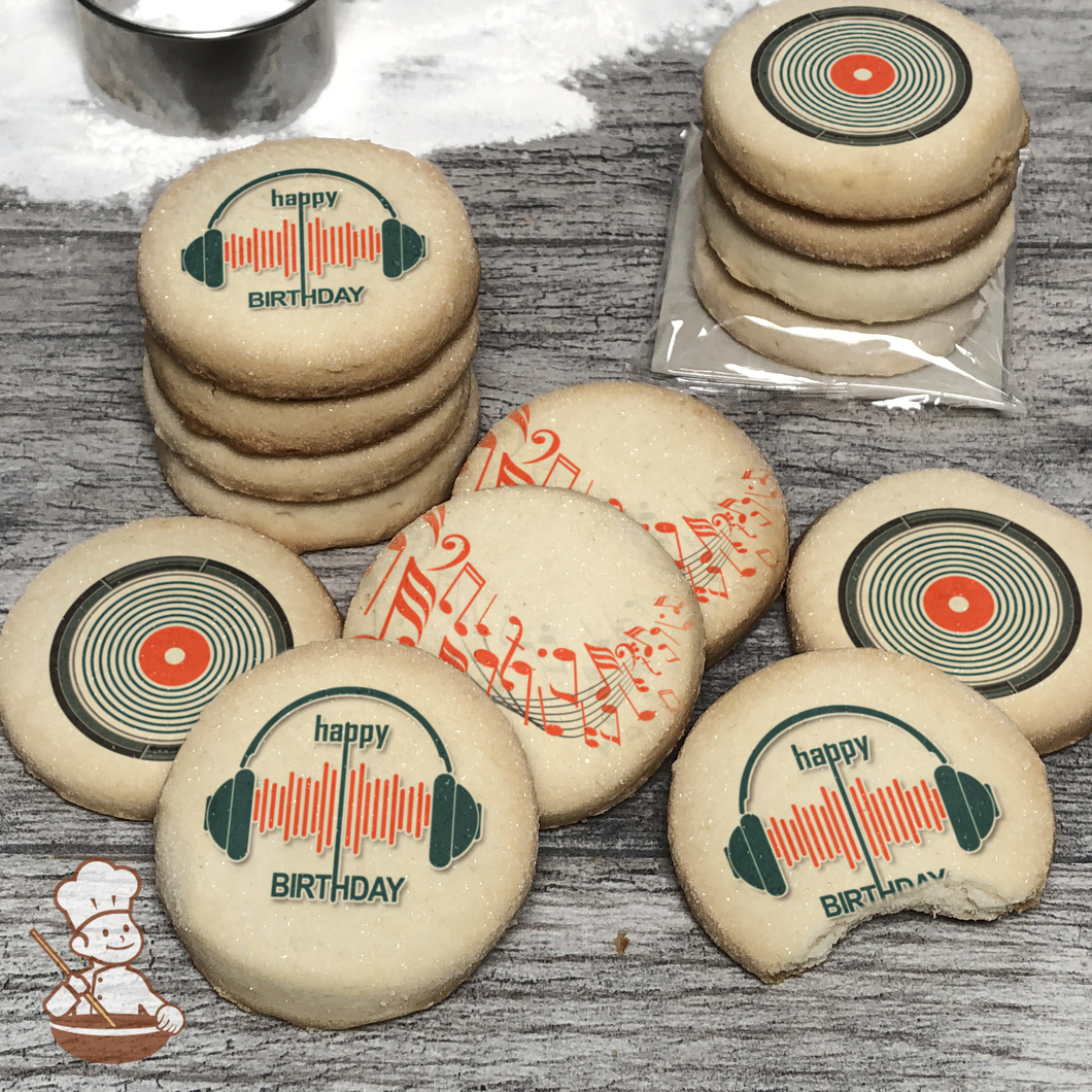Music Lover Cookie Set (Round Unfrosted)