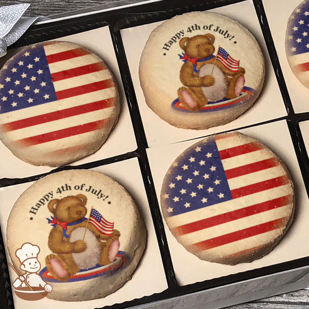 American Bear Cookie Gift Box (Round Unfrosted)