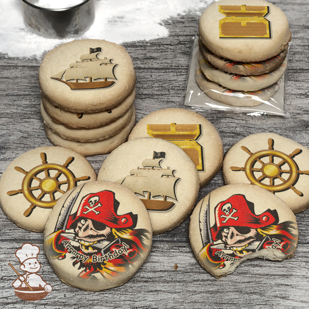 Pirate Essentials Cookie Set (Round Unfrosted)