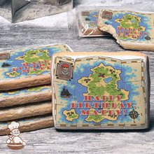 Load image into Gallery viewer, Pirate&#39;s Treasure Map Cookies (Rectangle)