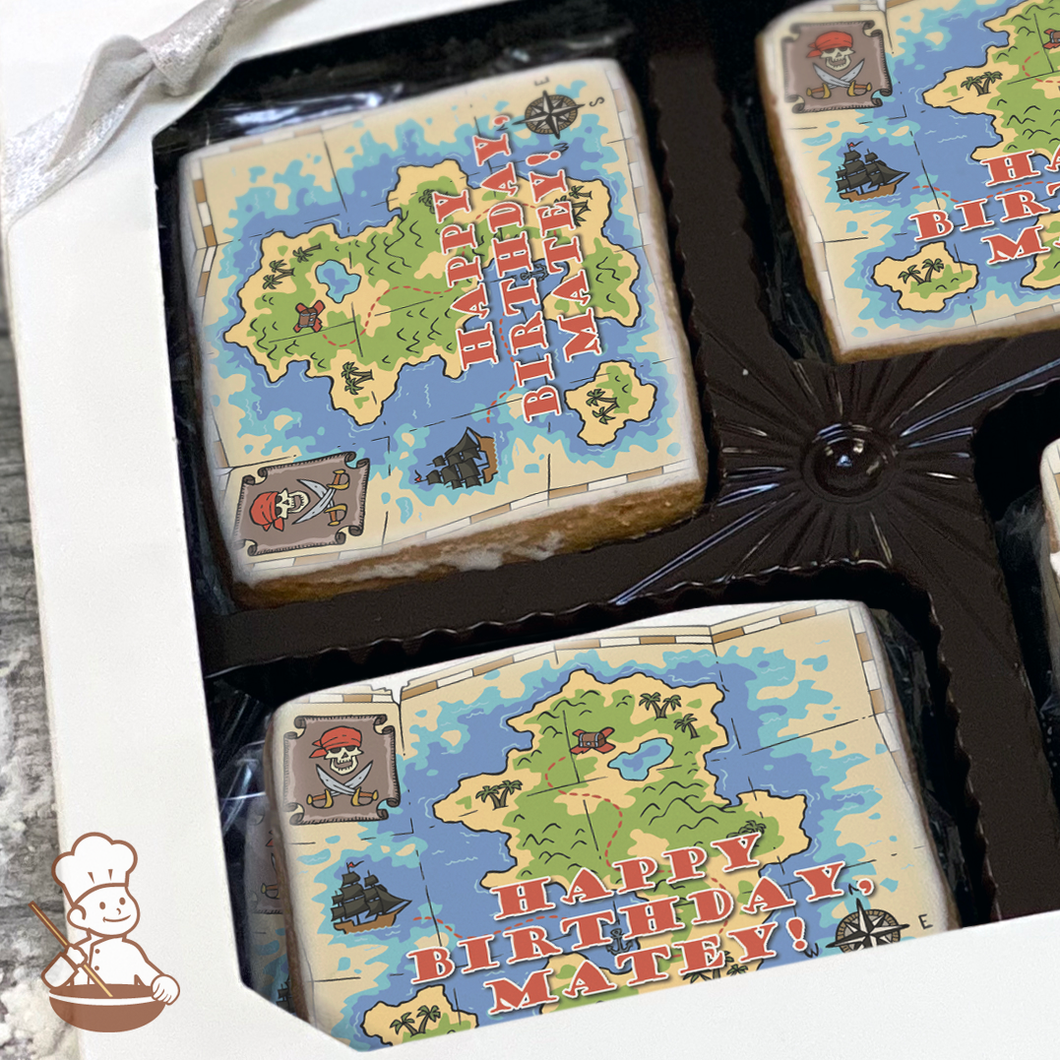 Pirate's Treasure Map Cookie Gift Box (Rectangle)