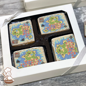 Pirate's Treasure Map Cookie Gift Box (Rectangle)