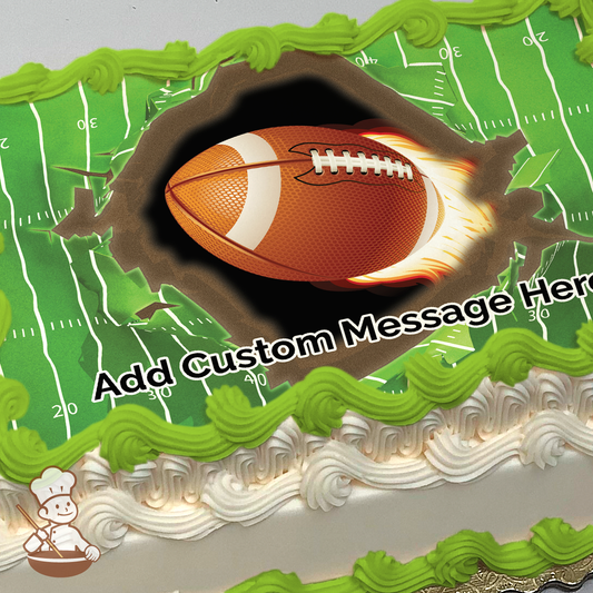 Football Opening Game Photo Cake