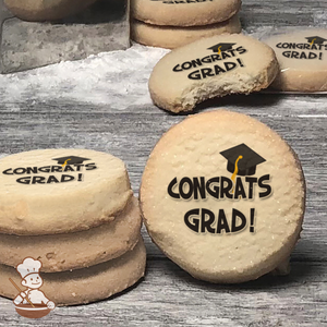 Congrats Grad! Cookies (Round Unfrosted)