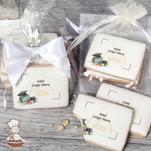 Load image into Gallery viewer, World Graduate Logo Cookies (Rectangle)