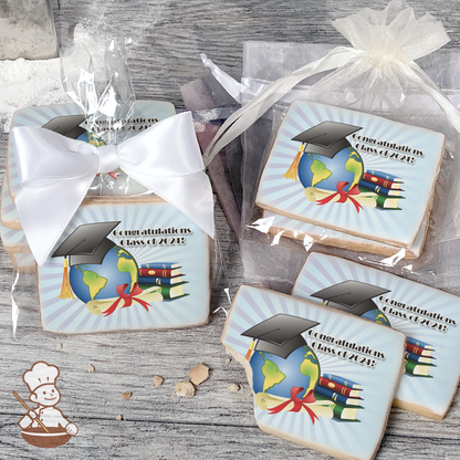 World Graduate Custom Message Cookies (Rectangle)