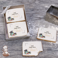 Load image into Gallery viewer, World Graduate Logo Cookie Small Gift Box (Rectangle)