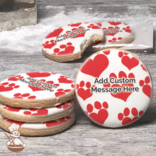 Load image into Gallery viewer, Dog Lover Custom Message Cookies (Round)
