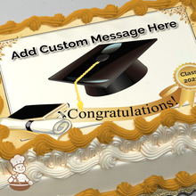 Load image into Gallery viewer, Graduation Diploma Photo Cake