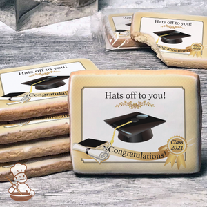 Graduation Diploma Cookies (Rectangle)