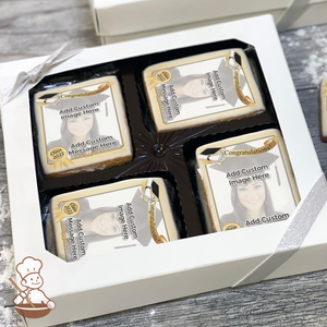 Graduation Diploma Photo Cookie Gift Box (Rectangle)