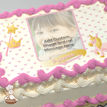 Load image into Gallery viewer, Princess Shield Custom Photo Cake
