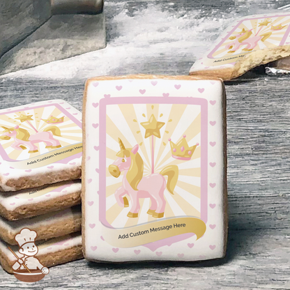 Princess Shield Custom Message Cookies (Rectangle)