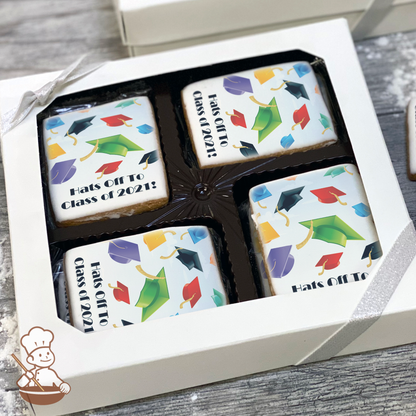 Hats off to the Grads Cookie Gift Box (Rectangle)