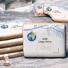 Load image into Gallery viewer, Peace on Earth World Ornament Logo Cookies (Rectangle)