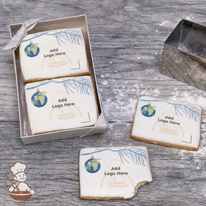 Peace on Earth World Ornament Logo Cookie Small Gift Box (Rectangle)