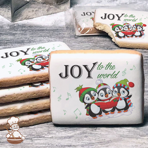 Joy to the World Penguins Cookies (Rectangle)