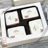 Joy to the World Penguins Logo Cookie Large Gift Box (Rectangle)