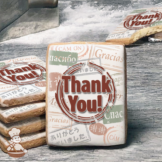 International Thank You Cookies (Rectangle)