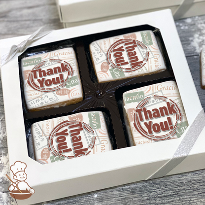 International Thank You Cookie Gift Box (Rectangle)
