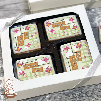 Thank You Garden Sign Cookie Gift Box (Rectangle)