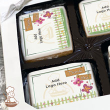 Load image into Gallery viewer, Thank You Garden Sign Logo Cookie Large Gift Box (Rectangle)