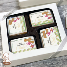 Load image into Gallery viewer, Thank You Garden Sign Logo Cookie Large Gift Box (Rectangle)