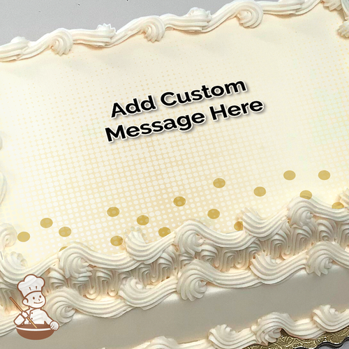 Sparkle with Gold Photo Cake