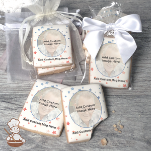 Patriotic Stars Photo Cookies (Rectangle)