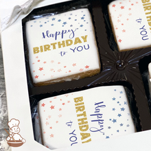 Load image into Gallery viewer, Patriotic Stars Cookie Gift Box (Rectangle)