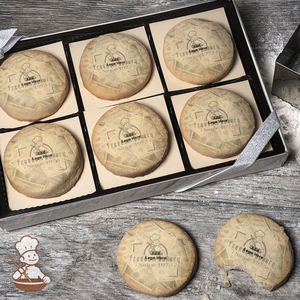It's Ben A Pleasure Logo Cookie Gift Box (Round Unfrosted)