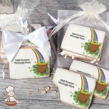 Load image into Gallery viewer, Pot of Gold Custom Message Cookies (Rectangle)