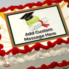 Load image into Gallery viewer, Graduation Tennis Photo Cake