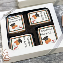 Load image into Gallery viewer, Graduation Basketball Cookie Gift Box (Rectangle)