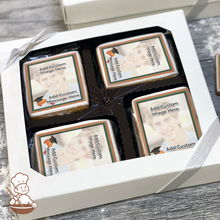 Load image into Gallery viewer, Graduation Basketball Photo Cookie Gift Box (Rectangle)