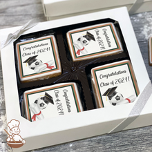 Load image into Gallery viewer, Graduation Soccer Cookie Gift Box (Rectangle)