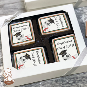 Graduation Soccer Cookie Gift Box (Rectangle)