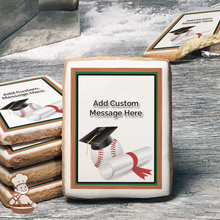 Load image into Gallery viewer, Graduation Baseball Custom Message Cookies (Rectangle)
