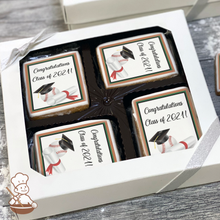 Load image into Gallery viewer, Graduation Baseball Cookie Gift Box (Rectangle)