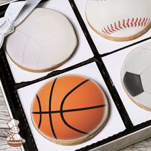 Load image into Gallery viewer, Real Action Sports Balls Cookie Gift Box (Round)