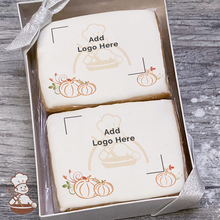 Load image into Gallery viewer, Give Thanks Pumpkins Logo Cookie Small Gift Box (Rectangle)