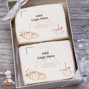 Give Thanks Pumpkins Logo Cookie Small Gift Box (Rectangle)