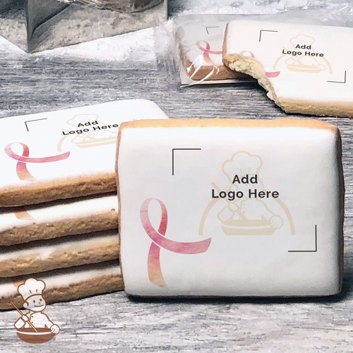 Personalized Breast Cancer Breast Cancer Words Round Cookie Favor –  Incredible Cookies