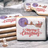Santa's Christmas Night Cookies (Rectangle)