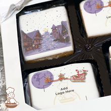Load image into Gallery viewer, Santa&#39;s Christmas Night Logo Cookie Large Gift Box (Rectangle)