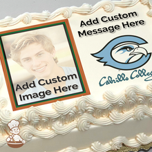 Load image into Gallery viewer, Go Cabrillo Seahawks Custom Photo Cake