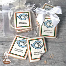 Load image into Gallery viewer, Go Cabrillo Seahawks Custom Message Cookies (Rectangle)