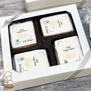 Customer Service Week Logo Cookie Large Gift Box (Rectangle)