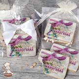All Welcome to the Mardi Gras Carnival Cookies (Rectangle)
