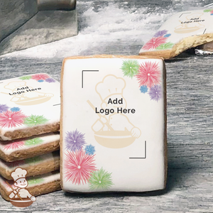 Fireworks on Display Logo Cookies (Rectangle)